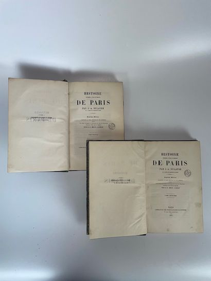 null DULAURE (Jacques-Antoine) Histoire physique, civile et morale de Paris, Paris,...
