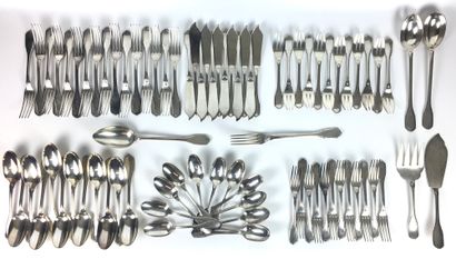 PART OF HOUSEHOLD in silver including : -...