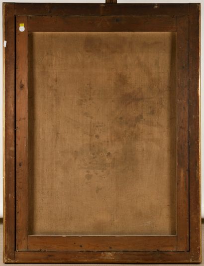  ECOLE DU NORD du XVIIIe siècle Portrait de famille Huile sur toile 136 x 100 cm...
