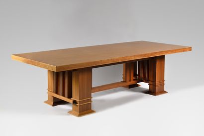 null FRANK LLOYD WRIGHT (1967-1959) CASSINA Editeur 605 ou Allen table, modèle créé...