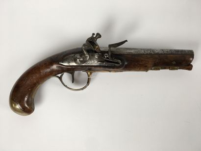 PISTOLET A SILEX signed Billot ? Late 18th...