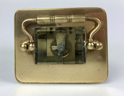 null OFFICER'S HANG in brass with glass cages (key missing) 19th century 11.5 x 8...