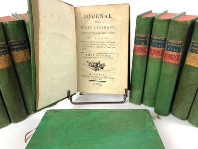 null JOURNAL DES ETATS GENERAUX convoked by Louis XVI, April 27, 1789 -Eight volumes...