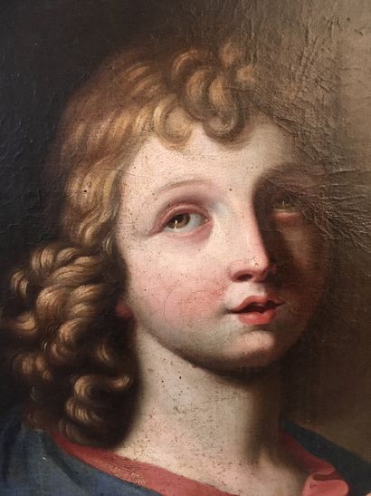 null ECOLE FRANCAISE, fin du XVIIe siècle Portrait de saint Jean-Baptiste Huile sur...