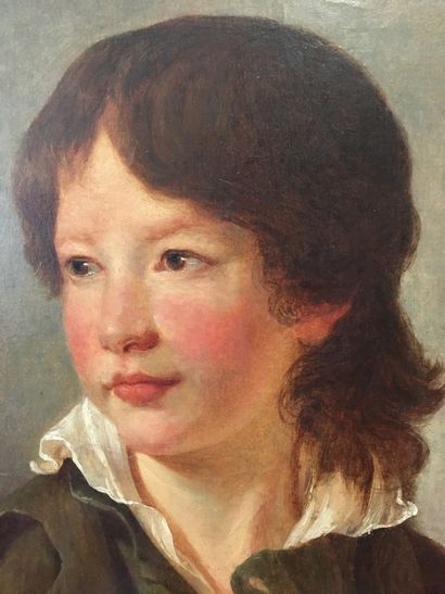 null ECOLE FRANCAISE vers 1790, suiveur d'Elisabeth VIGEE LEBRUN Portrait d'un jeune...