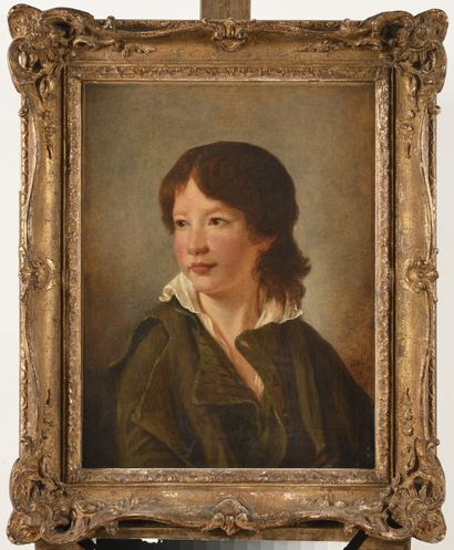 null ECOLE FRANCAISE vers 1790, suiveur d'Elisabeth VIGEE LEBRUN Portrait d'un jeune...