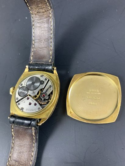 null OMEGA Dennison About 1920. Case back ref: 43933. 18K yellow gold wristwatch,...