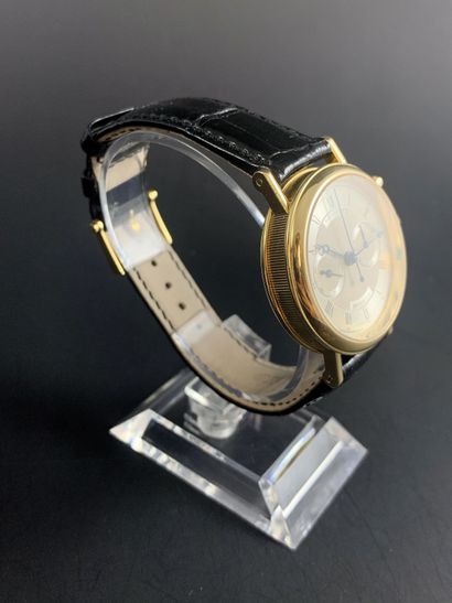null BREGUET 3237 Chronograph About 2000/2010. Ref : 1038. 18K yellow gold bracelet...