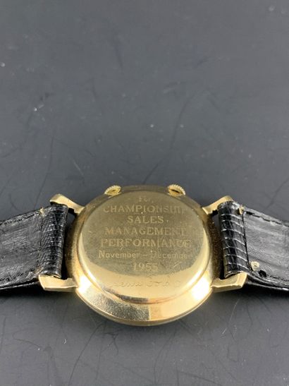  LECOULTRE Memovox Ford vers 1955. Rare montre bracelet avec fonction réveil. Boitier...