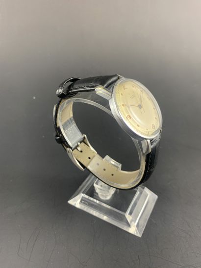 null TUDOR Ref : 615837 / 762 About 1960. Men's stainless steel wristwatch. Round...