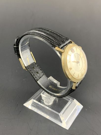 null LECOULTRE Memovox Ford circa 1955. Rare wristwatch with alarm function. Round...