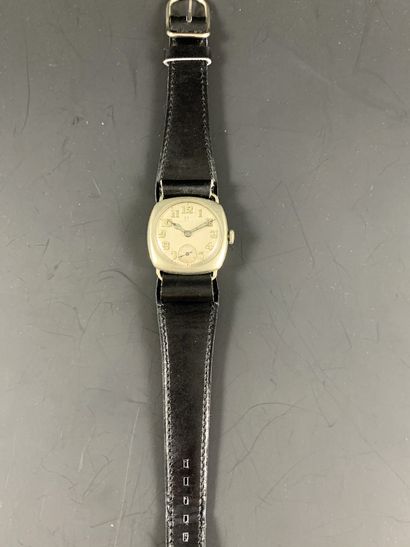 OMEGA Type WWI About 1920. Steel wristwatch,...