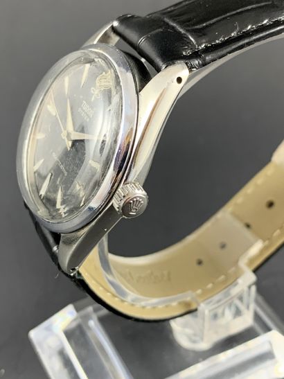 null TUDOR Oyster Ref : 473676 / 7934 Circa 1958. Steel wristwatch, round Oyster...