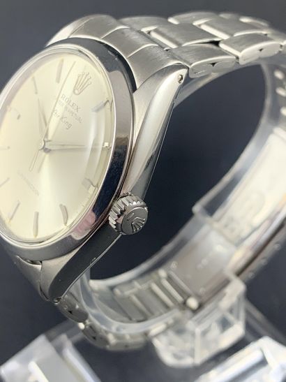 null ROLEX Air King Super Precision. Ref. 5500, No. 971220, circa 1963. A steel watch...