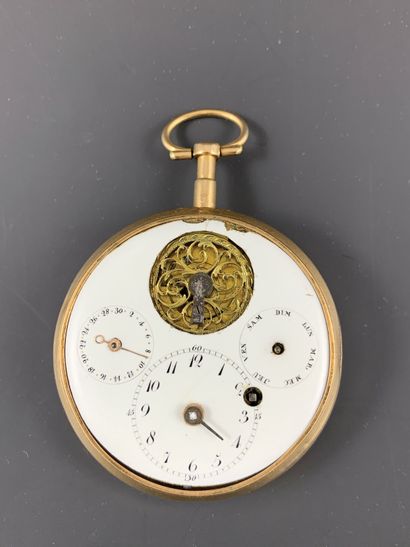  18K yellow gold gousset watch About 1800. Family gousset, obtained around 1810/1815...