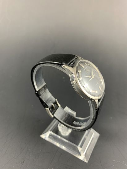 ETERNA-MATIC Chronometer Vers 1970. Montre bracelet en acier inoxydable, boitier...