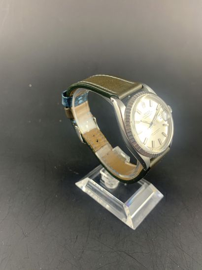 null ROLEX Datejust 1603B About 1967. Ref: 1747576. Stainless steel wristwatch, round...