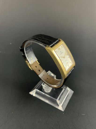 null FESTINA About 2010. Ref: F109-95AC. 18K yellow gold wristwatch, rectangular...