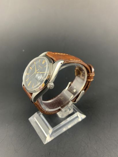 null ROLEX Oysterdate Precision Circa 1990. Steel bracelet watch, round case, restored...