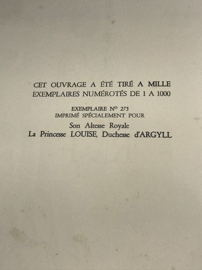 null R.F. Ouvrage édité A l'occasion de la visite en France de leurs majestés britanniques...