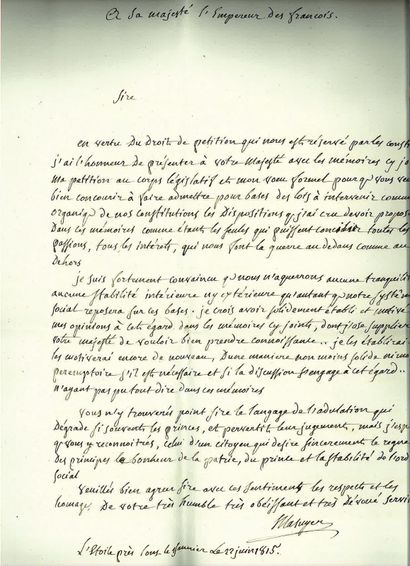 null MASUYER (Marie-Gabriel). Considérations sur l’état actuel des sociétés en Europe,...