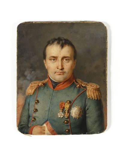 null Fréderic MILLET (1786-1859). Ecole française. L’Empereur Napoléon Ier en buste...