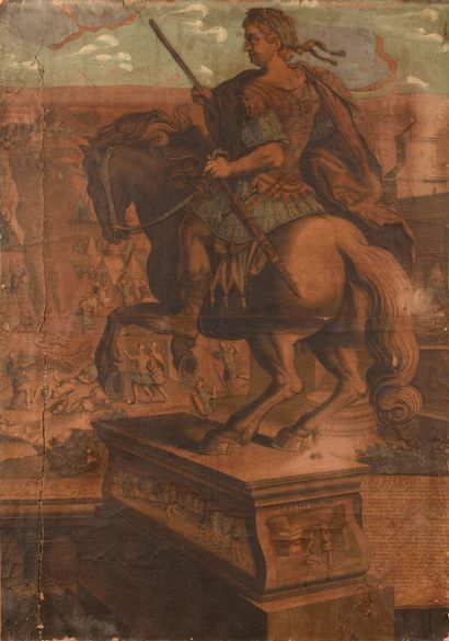 null PIERRE LANDRY (1630 - 1701) OTHON VIII - TITUS XI - DOMITIAN XII : Three portraits...