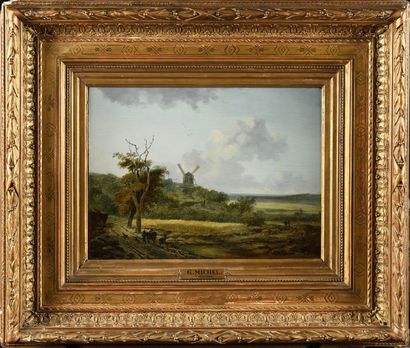 Georges MICHEL (1763-1843) Paysage au moulin...