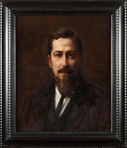 null Diogenes Ulysse N. MAILLART (1840-1926) Portrait d'un parisien Oil on canvas,...
