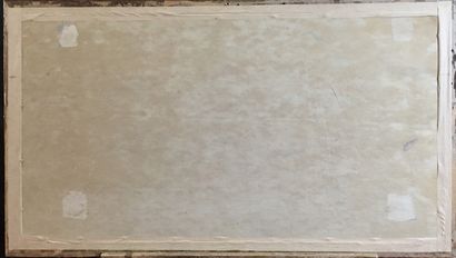 null D'après l'ANTIQUE Fresque de Pompéi Aquarelle sur papier 39 x 75 cm (à vue)...