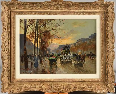 EDOUARD CORTES (1882-1969) Avenue des Champs...