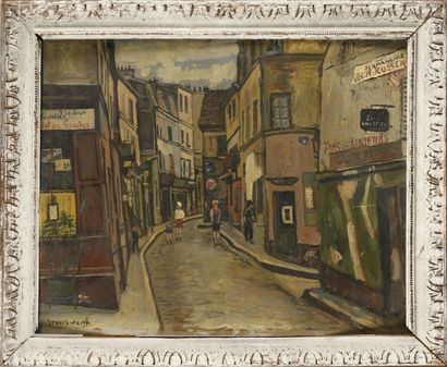 NATHAN GRUNSWEIGH (1880-1956) Paris, rue...