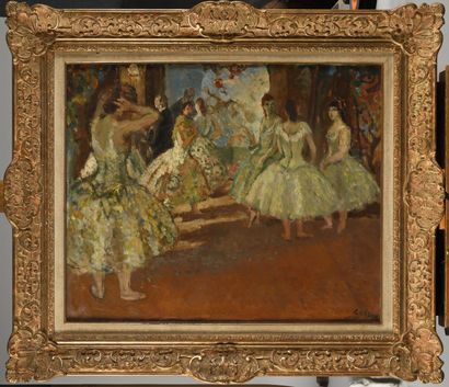 MARCEL COSSON (1878-1956) Danseuses à l'opéra...