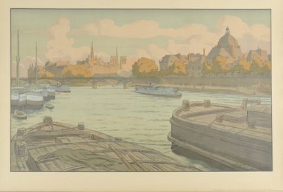null HENRI RIVIERE (1864-1951) The Institute and the City. 1900. Plate n°4 (of 8)...