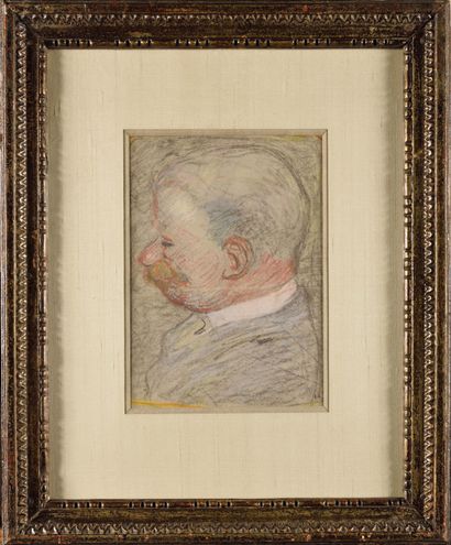 null EDOUARD VUILLARD (1868-1940) Portrait d’Alexandre Vuillard, vers 1890 Pastel...