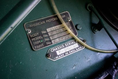1956 HUDSON NASH METROPOLITAN Numéro de série 20885 
Bel état esthétique et mécanique...