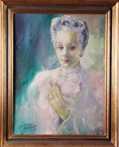 null 
Jean Denis MAILLART 1913 – 2004.	 «Portrait de Blanche Gay, première vendeuse...