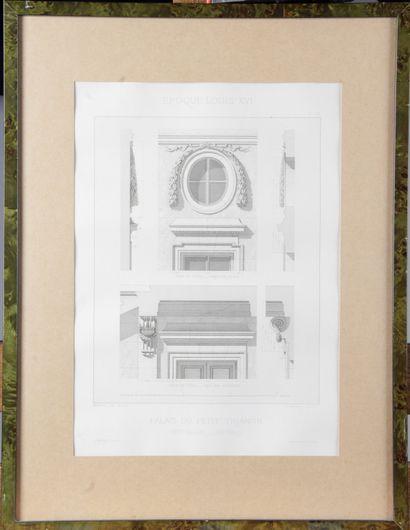 null After Rudolf PFNOR 1824-1909. Suite of fourteen architectural engravings, engraved...