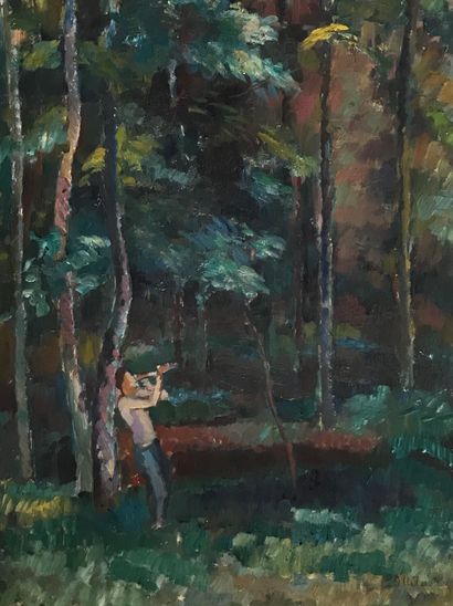 Yrjö OLLILA (1887-1932) Yrjö OLLILA (1887-1932)

Joueur de pipeau en forêt

Huile...