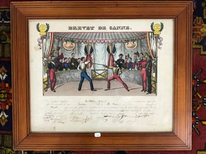 null PATENT OF CANE

Color lithograph issued to Mr. Leroux in 1838

Pitchpin frame

34...