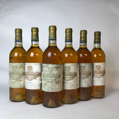 6 bouteilles CHÂTEAU COUTET 1989 1er Cru...