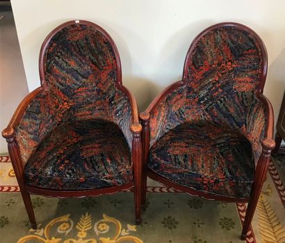 null Pair of armchairs 

Art Deco style upholstered in velvet

BE