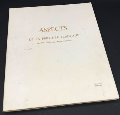 null Ensemble comprenant : 

- album "Aspects de la peinture française du XVe aux...