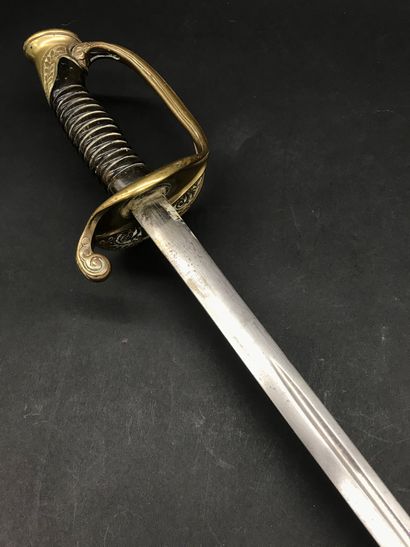 null Officer's saber, 1855

Horn handle, openwork brass guard. Metal scabbard.

Later...