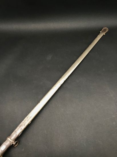 null Officer's saber, 1855

Horn handle, openwork brass guard. Metal scabbard.

Later...