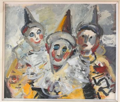Serge DELAVEAU (1911-1999) Serge DELAVEAU (1911-1999)

Les Clowns

Gouache sur papier...
