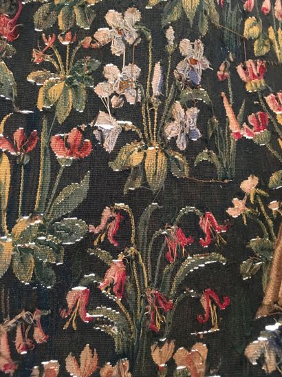 null FRANCE Fine Aubusson tapestry panel in silk and wool Title: the zephyrin, the...