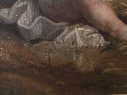 null ECOLE FRANCAISE du XVIIIe siècle Cérès Huile sur toile 93 x 80 cm (Restaurations,...