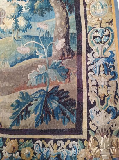 null FRANCE Important Aubusson tapestry In wool and silk Good general condition Verdure...