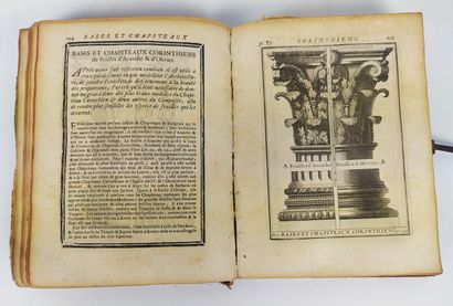  Augustin-Charles D'AVILER (1653-1701) Cours d'architecture qui comprend les ordres...